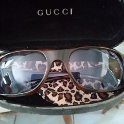 Beautiful Gucci Sunglasses With Blue Lens 