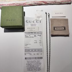MEN’S 100% AUTHENTIC GUCCI NECKLACE 