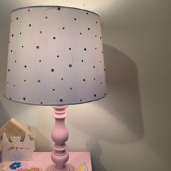 Pink Rhinestone Lamp