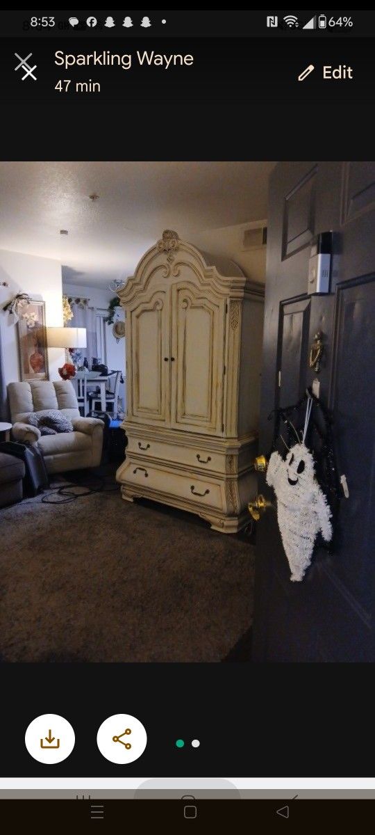 Beautiful Wooden Armoire 