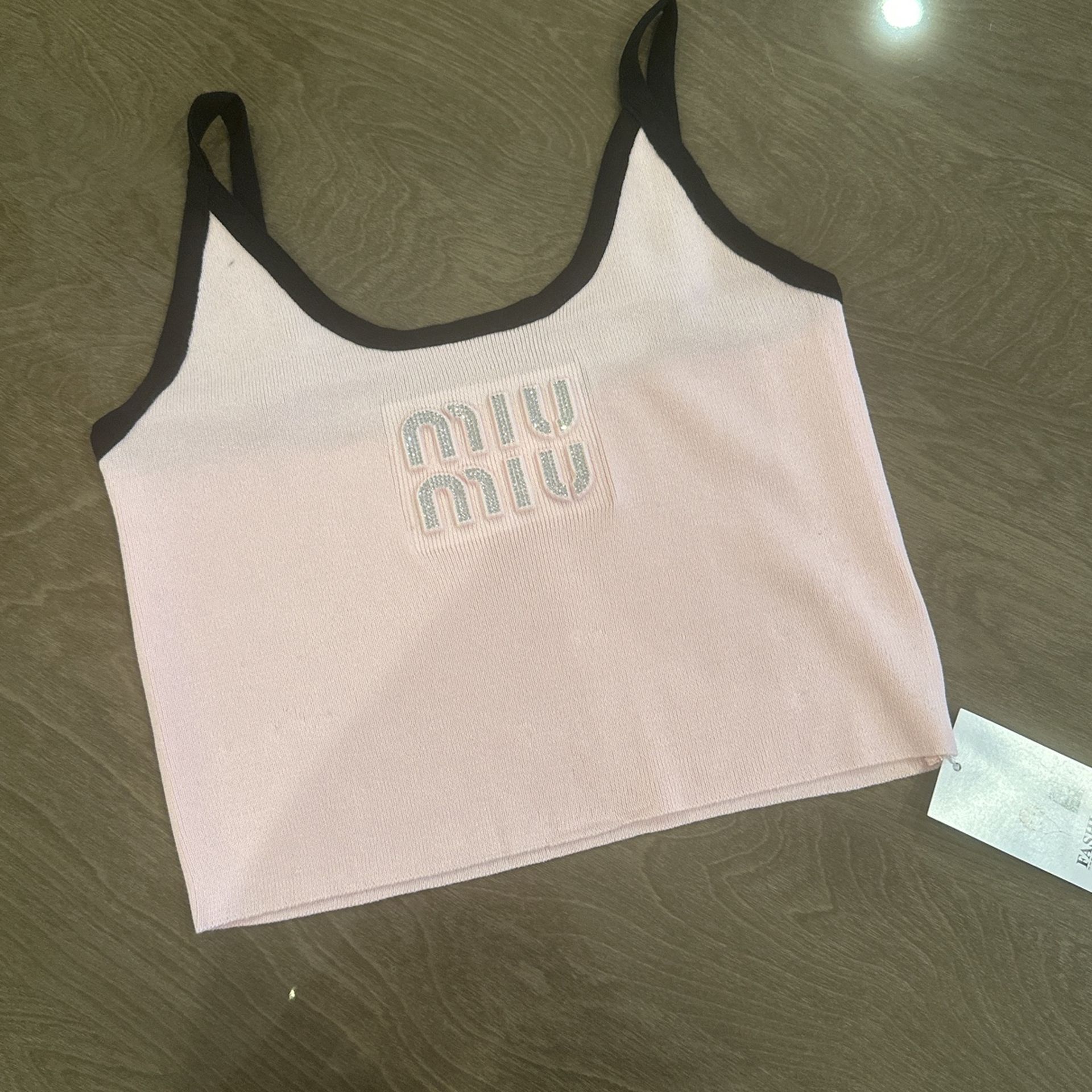 Miu Miu Style Crop Top Size S/M New
