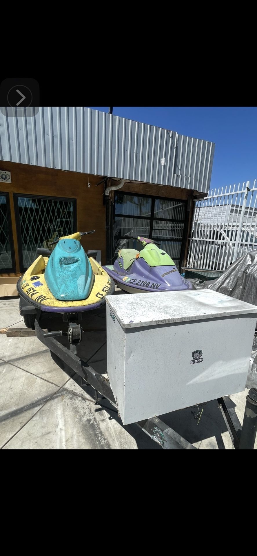 Two Jet Ski Trailer (just Trailer)