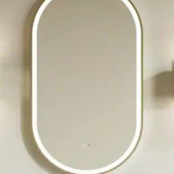 Forclover 20" X 36" Gold Framed LED Bathroom Mirror