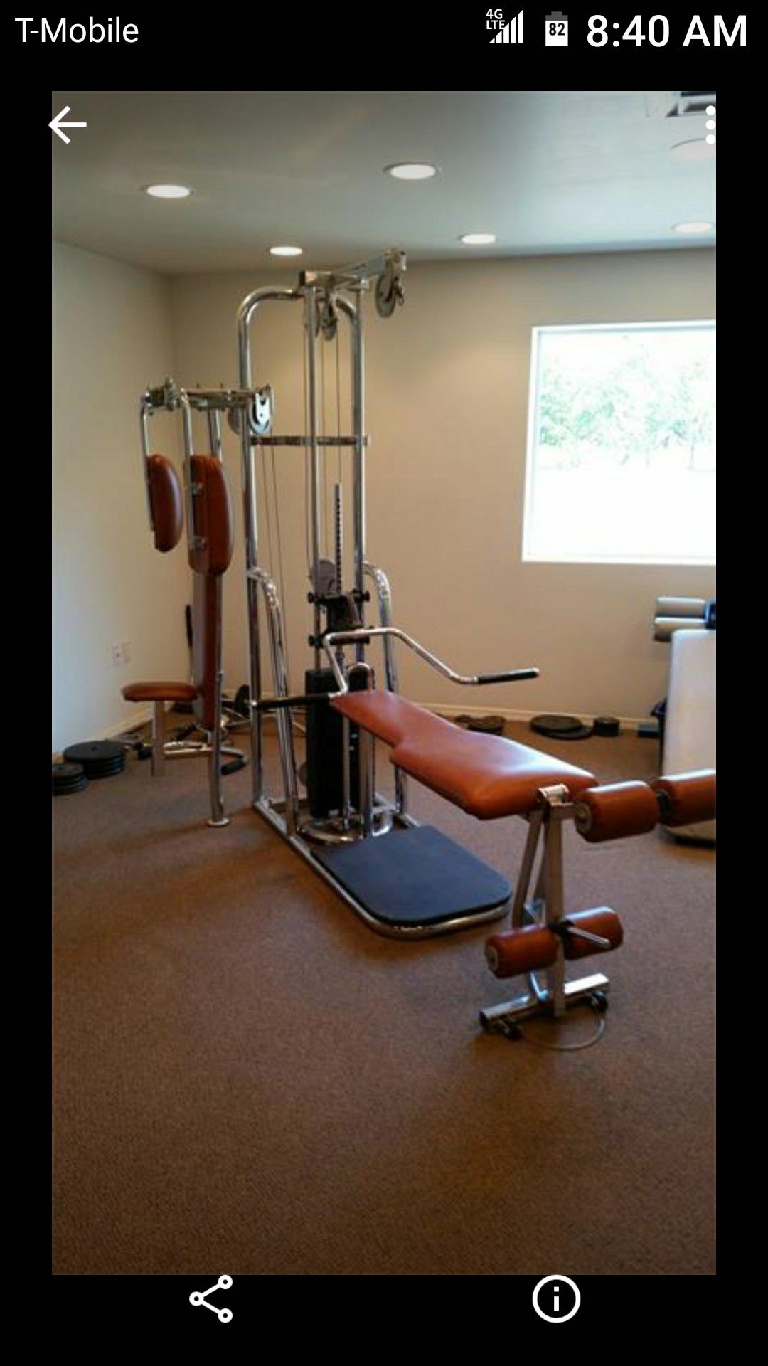 Very nice Universal multiple station home gym never used