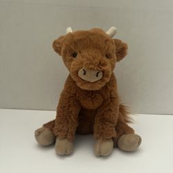 Jellycat Callie Cow Calf Small 8" Brown Plush Stuffed Animal Toy Retired HTF