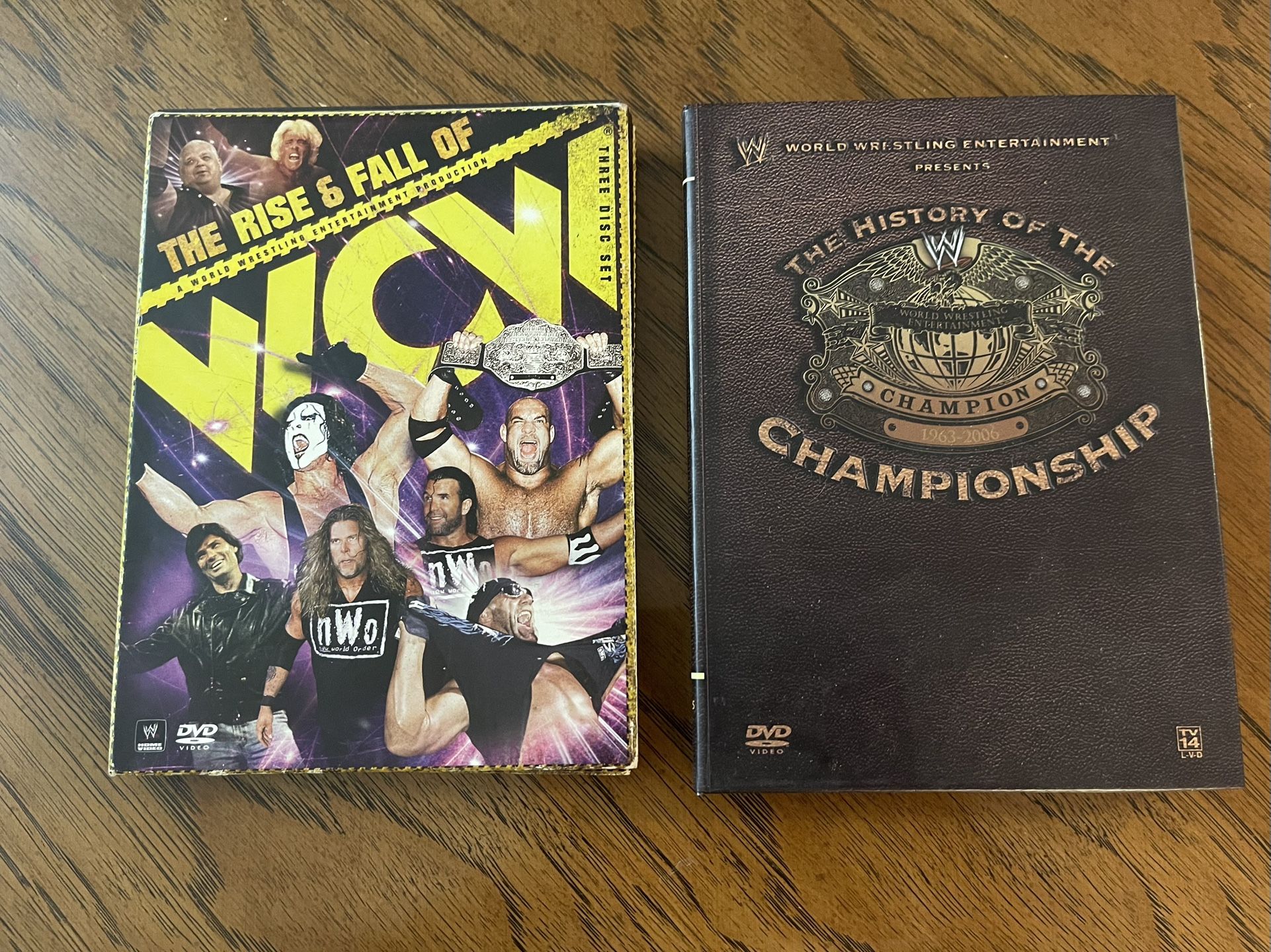 Wrestling DVD’s - The Rise and Fall of WCW & The History of the Championship (Important - See Description!!)