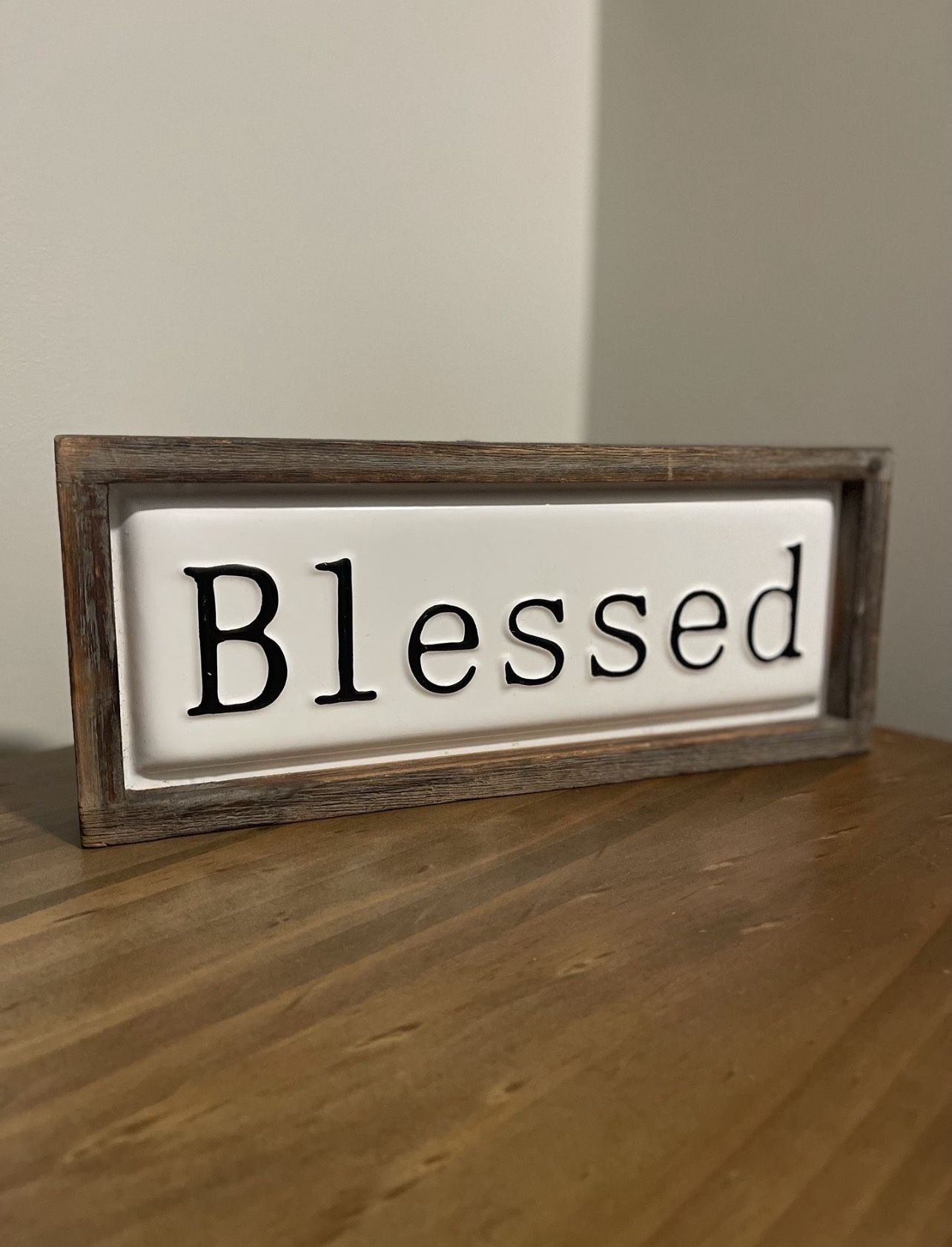 Blessed Wooden Decor Sign