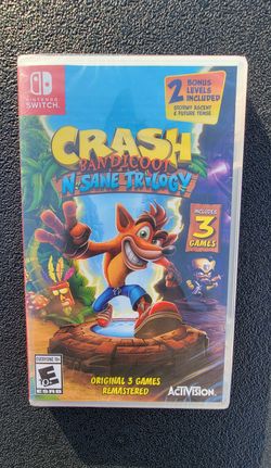 Crash Bandicoot N SaneTrilogy - Nintendo Switch Game - New Sealed
