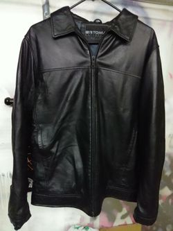 Large leather jacket