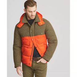 Ralph Lauren Purple Label RLX Down Wool Puffer Jacket Parka Anorak Coat