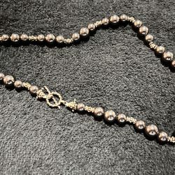 Unisex Necklace   Unique Clasp . Real Sterling Silver    