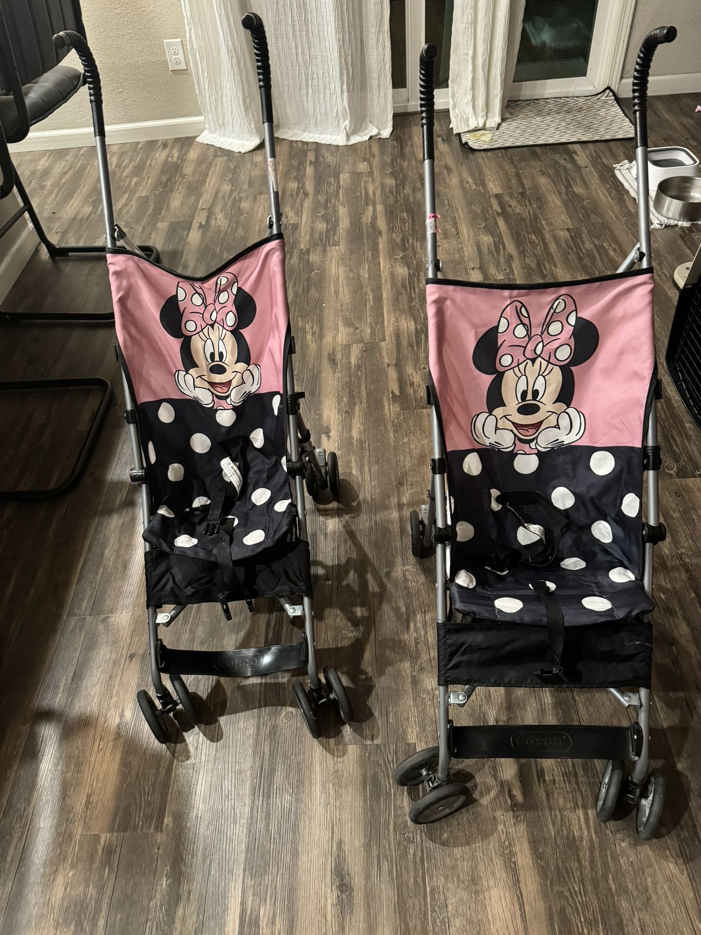 2 Minnie Mouse Strollers - Like New 