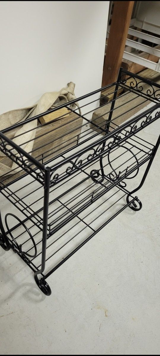 3 Shelf Wire Rack. Multipurpose Storage and Decor