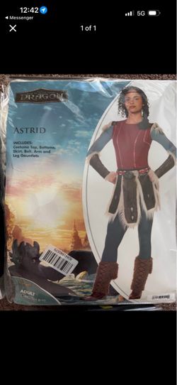Astrid how to train your dragon adult costume size Medium