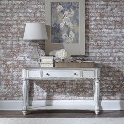 Liberty Furniture Magnolia Manor Antique White Sofa Table