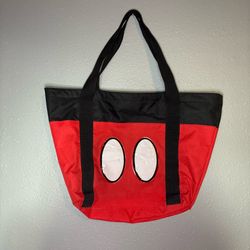 Disney Mickey Mouse Large Tote Shoulder Bag Red & Black Disney Franchise