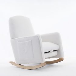 BRAND NEW 
Cotton Linen Fabric Nursery Rocking Chair With Adjustable Footrest,
W11(contact info removed)
