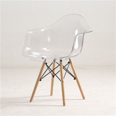 Set of 4 Clear Chairs 