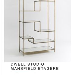 DwellStudio Mansfield Etagere H 83 3/4” X W 40” X D 18”
