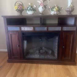 Electric Fireplace With Remote