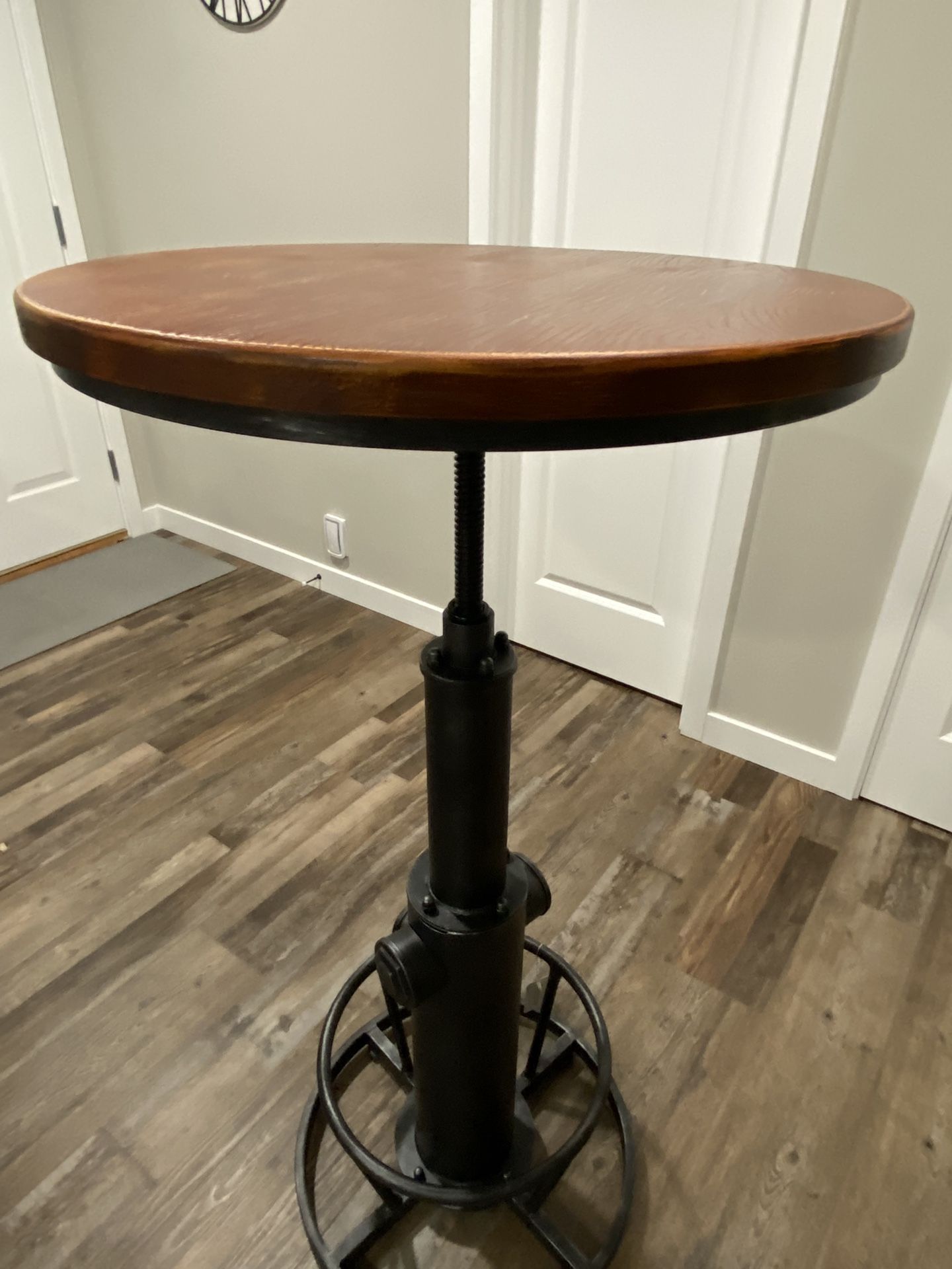 Rustic High Round Table