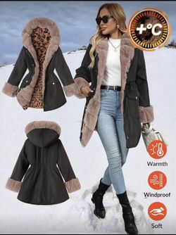Womens Black Furry Jacket 