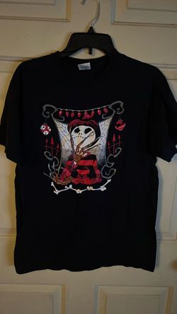Fruit of look black Jack Skellington Freddy kreugar tshirt M
