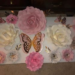 Paper Flowers Set We Can Do Any Color.