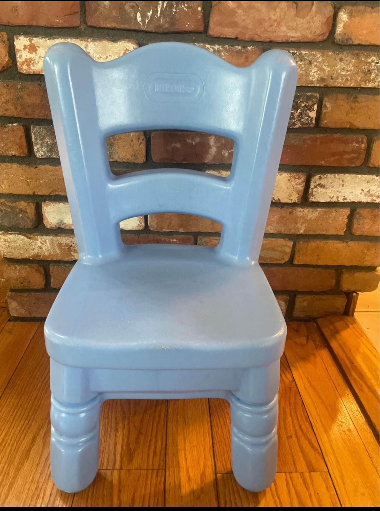 Little Tikes Blue Victorian Chair Child Size Vintage
