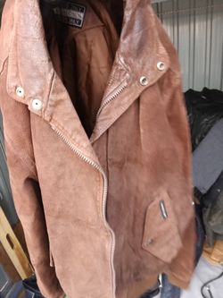 Leather jacket large