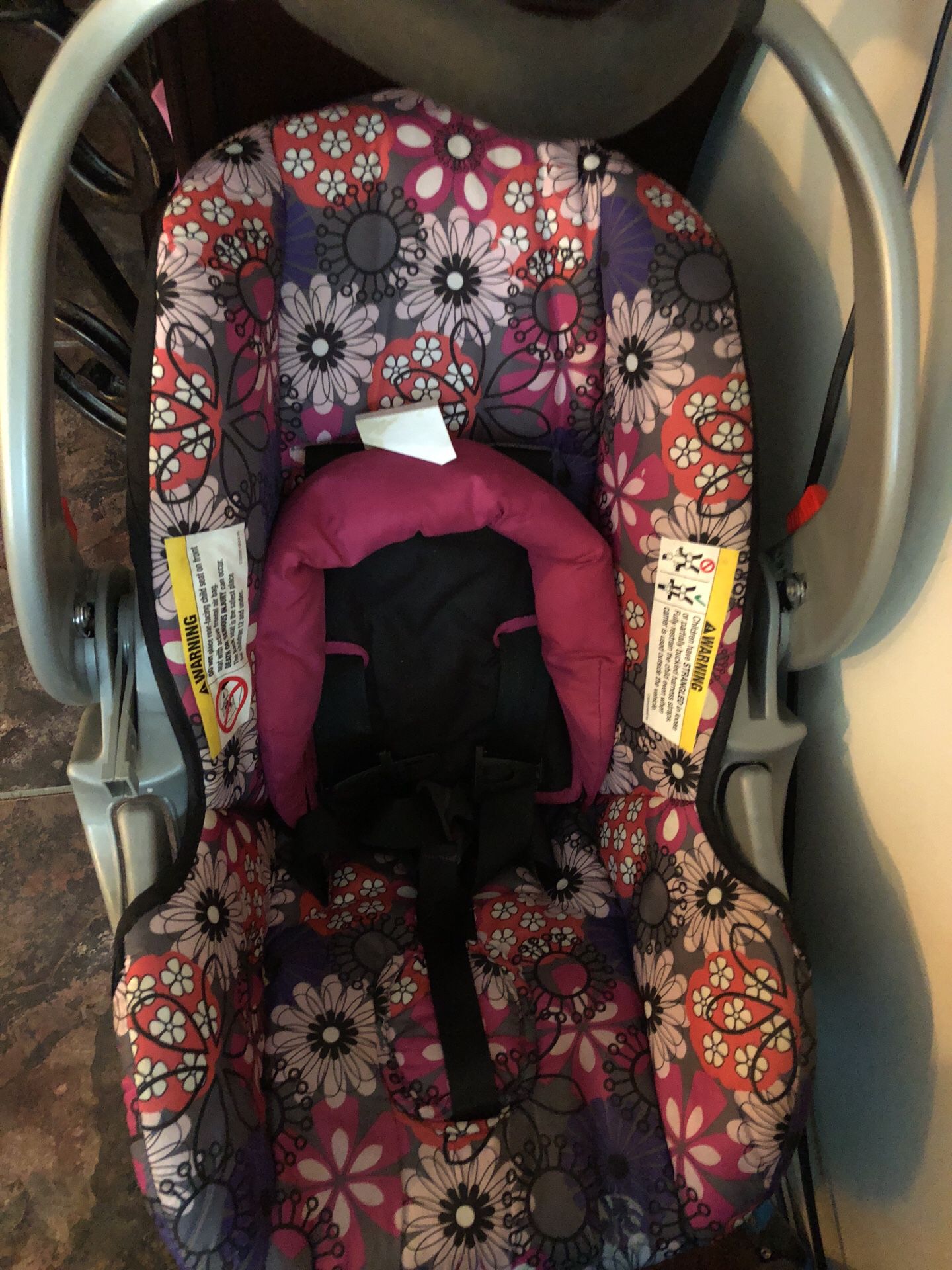 Baby girl car seat