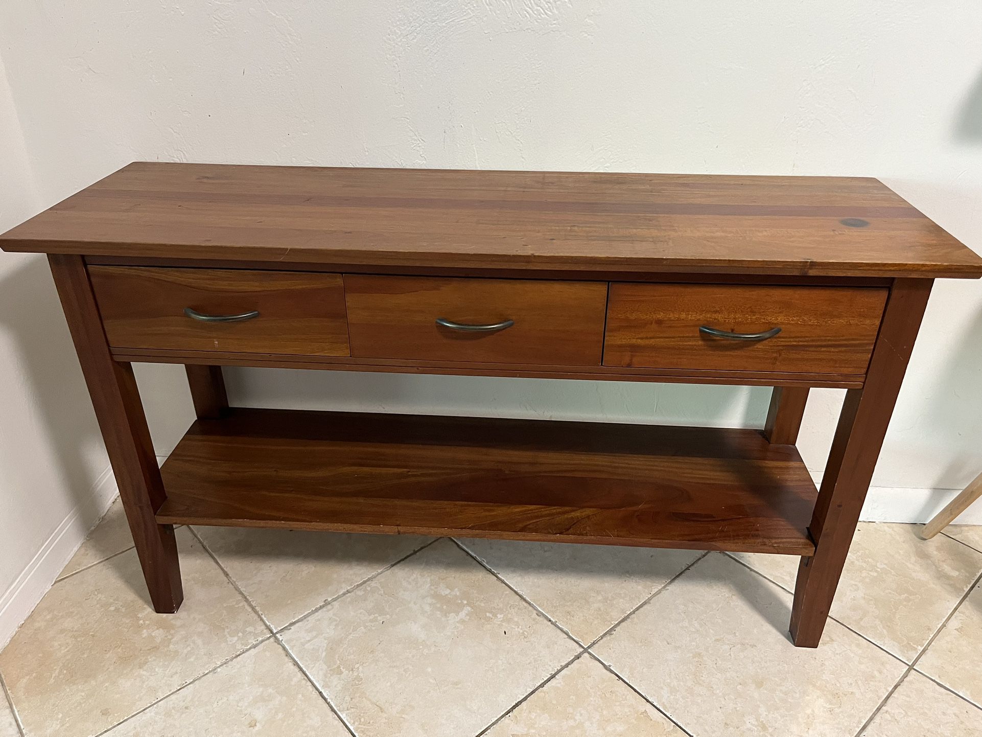 Wooden Tv Stand With Shelf 