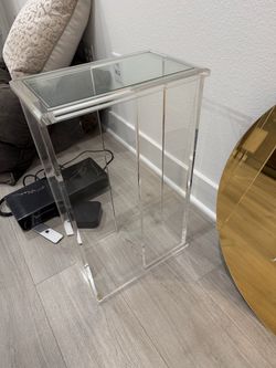 Lucite side table
