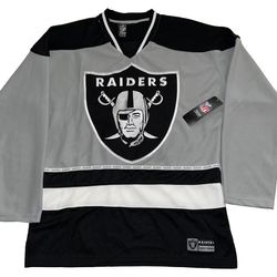 Las Vegas Raiders Hockey Jersey Men’s S & M Embroidered New Rare