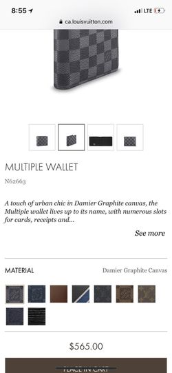 Selling Authentic men's Louis Vuitton wallet (Damier graphite