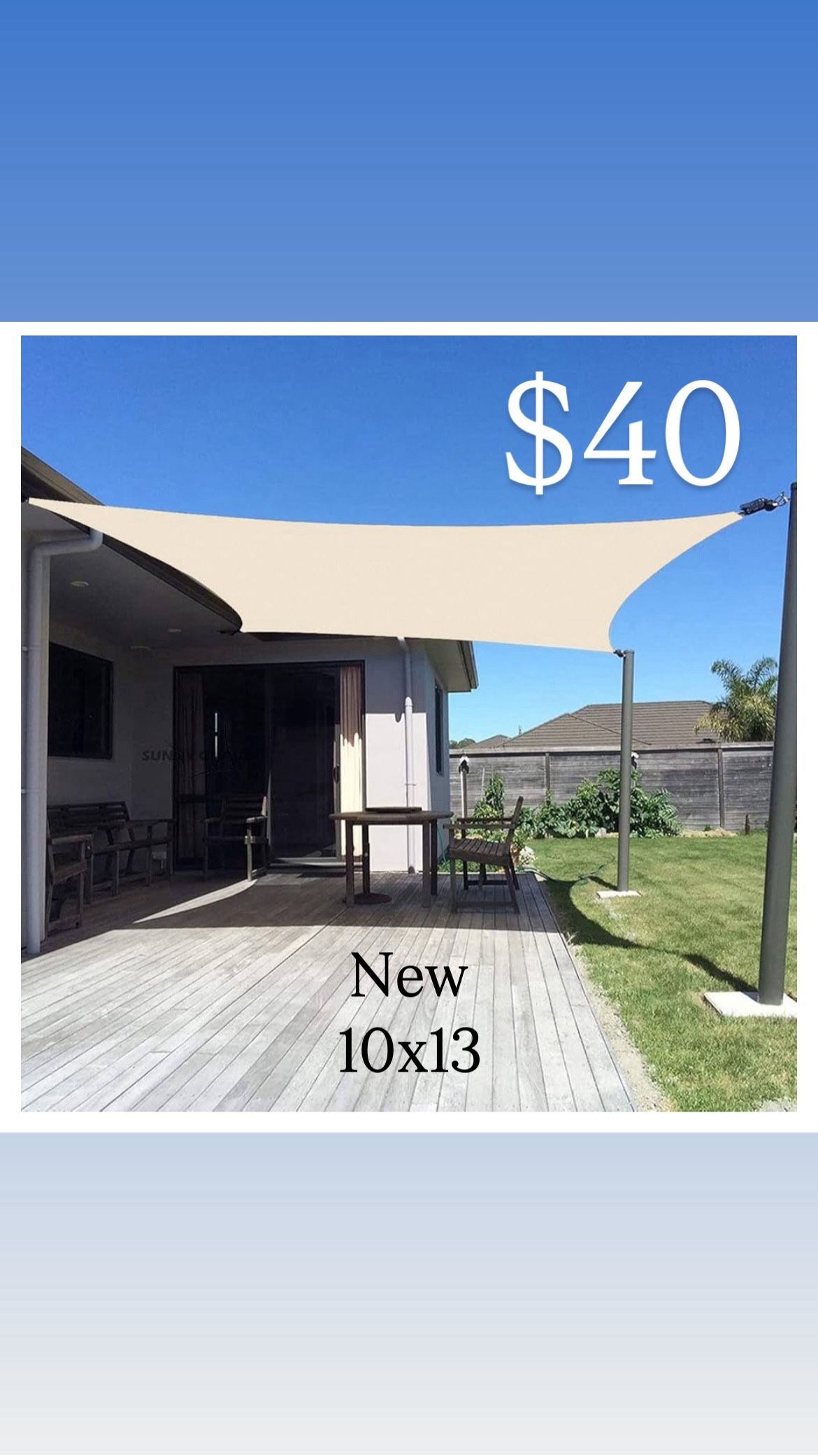 10x13 Sunshade New