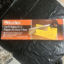 Saw Mitre Box Buck Bros 12' Mitre Box 14' Back Saw  VERY GOOD +++