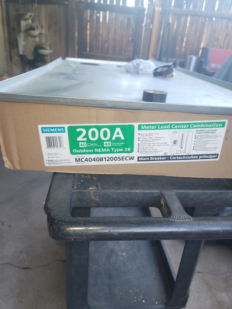 200 Amp Panel Back Pan $350