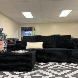 104" Cloud Boneless Couch with L-Shape Chaise,Modern Sectional Modular Sofa with Deep Seat, Upholstered Couches for Living Room Bedroom,No Assembly Re