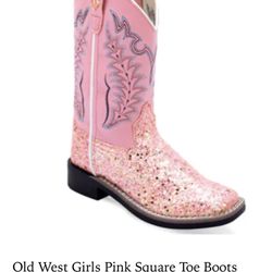 ✨ ADORABLE Pink Girls Cowboy Boots – New! ✨ Size 13 | Square Toe | Western Style