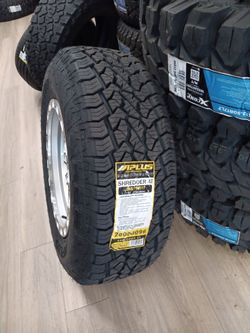 17x9 6x139 XM Rims on New Tires aplus 265 70 17