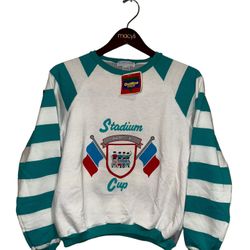 Osh Kosh B’Gosh Stadium Cup 90s Vintage NWT Crewneck Sweatshirt Size:Medium12-14