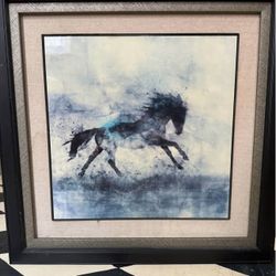 Framed “lone star” print art by ken Roko