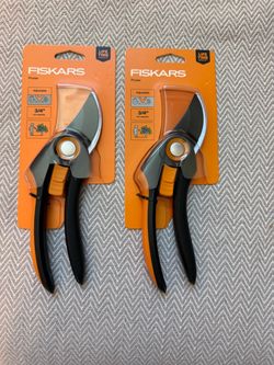 Two NEW Fiskars Adjustable Pruner Cutter Clipper Trimmer Shears Garden Tools