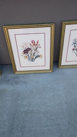 Set of 4 flower art prints