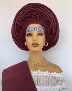 Autogele/Pres-styled Gele/African Headties/Asooke