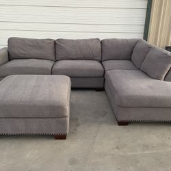2 PIECE SECTIONAL WITH OTTOMAN 