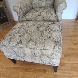 Macy's Wingback Chair With Ottoman