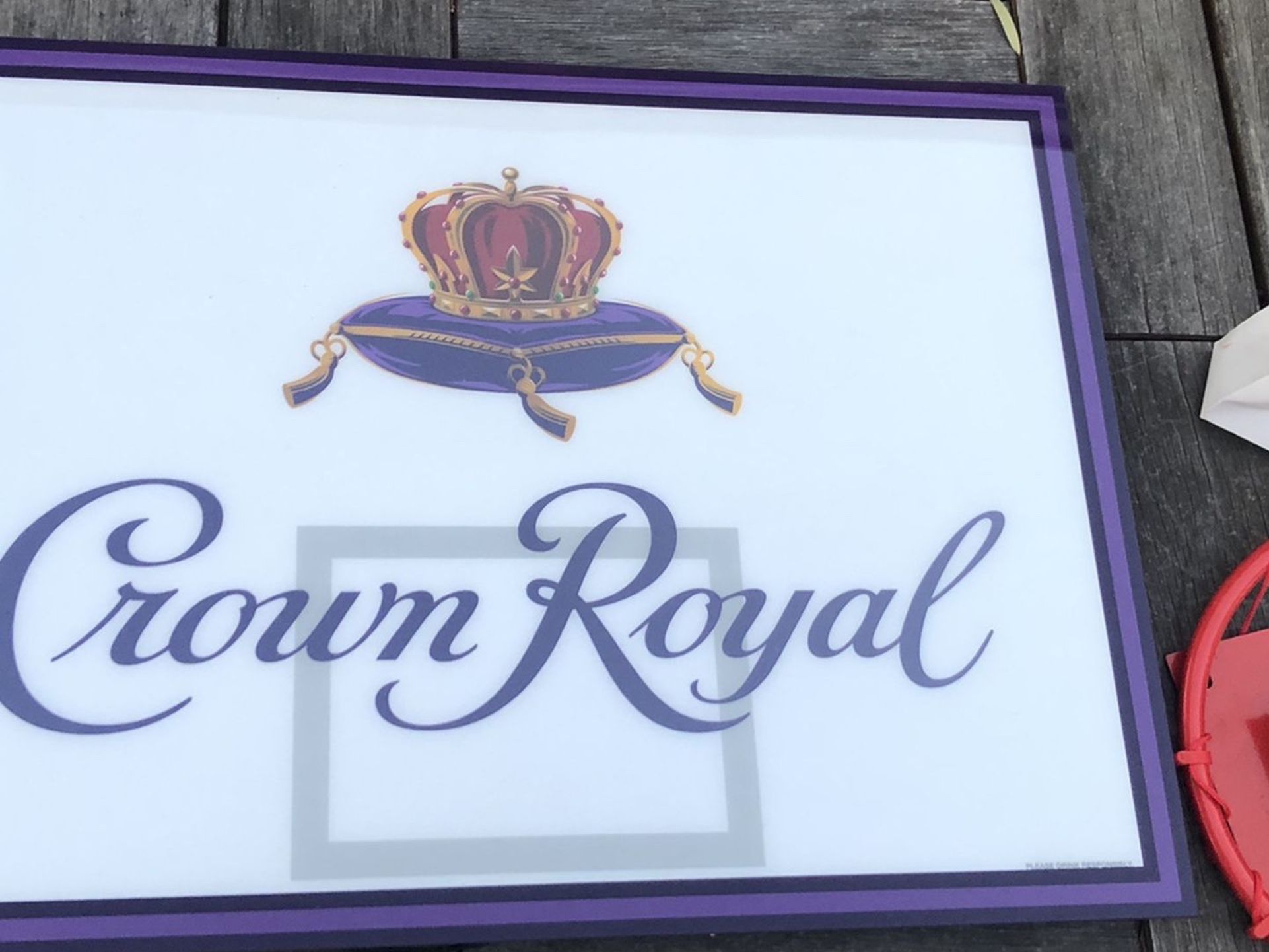 Crown Royal LED Light/ Mini Basketball Backboard & Rim