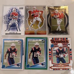 2024-25 Panini Drake Maye & Kyle Williams RC Card Lot (6) Inserts New England QB